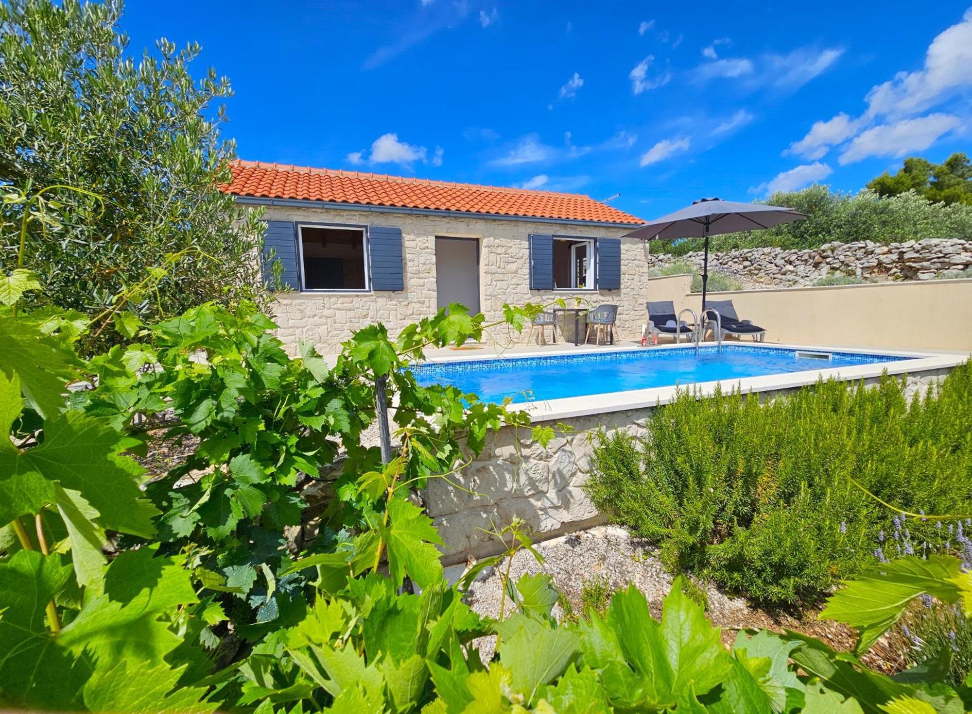 Račišće Stone House In Vineyard 빌라 외부 사진