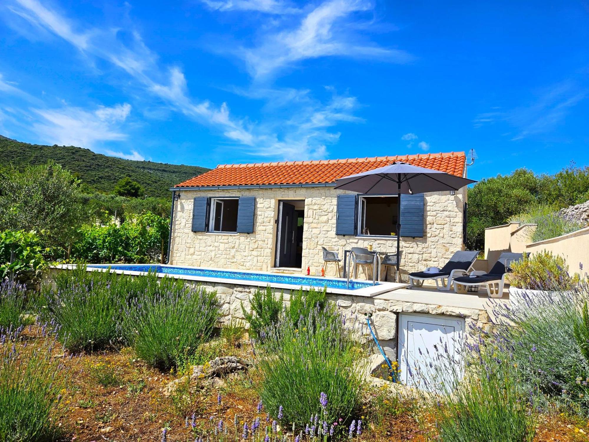 Račišće Stone House In Vineyard 빌라 외부 사진